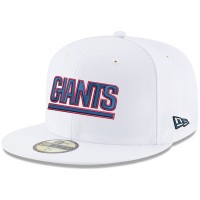 Men's New York Giants New Era White Omaha Throwback 59FIFTY Fitted Hat 2838912